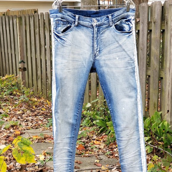 MNML Other - Mnml  Mens Jeans Paint 34 Skinny Pants Destroyed